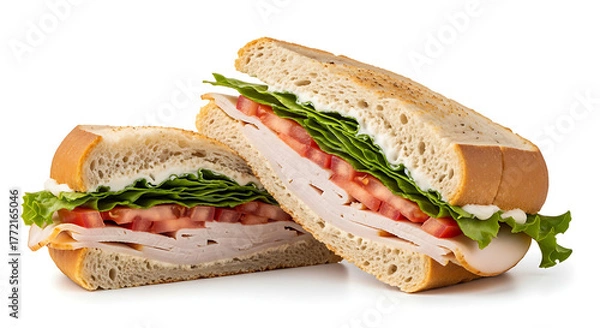 Obraz ham and cheese sandwich