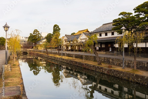 Fototapeta 日本の風景・秋　岡山県倉敷市　倉敷美観地区