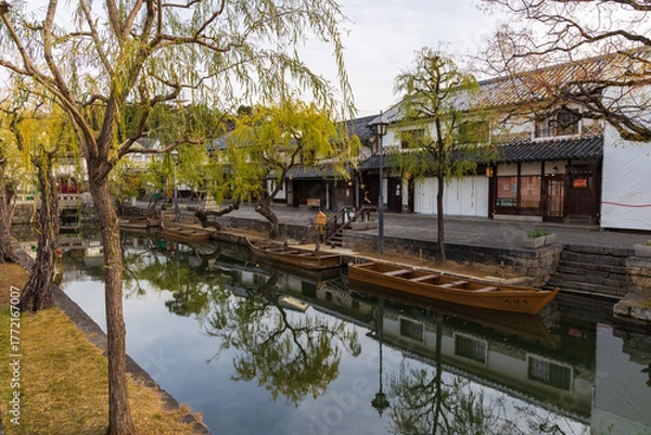 Obraz 日本の風景・秋　岡山県倉敷市　倉敷美観地区
