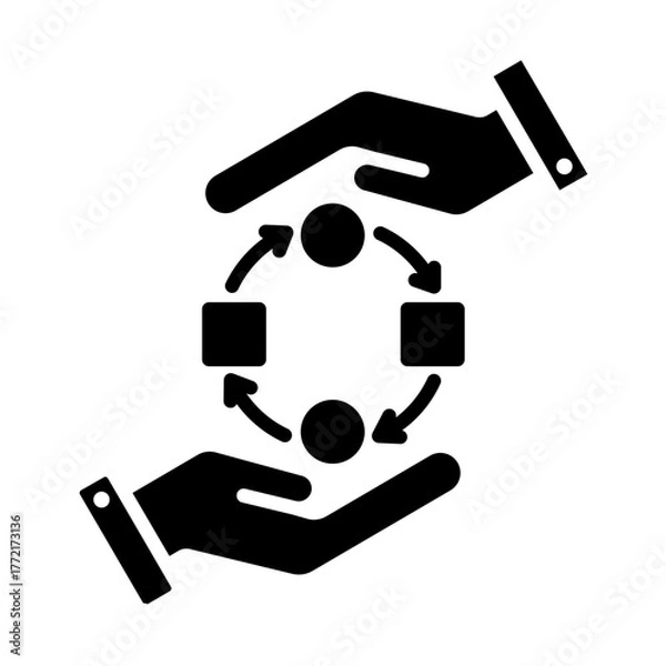 Fototapeta Team management
