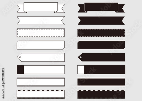 Fototapeta シンプルなラベルのセット