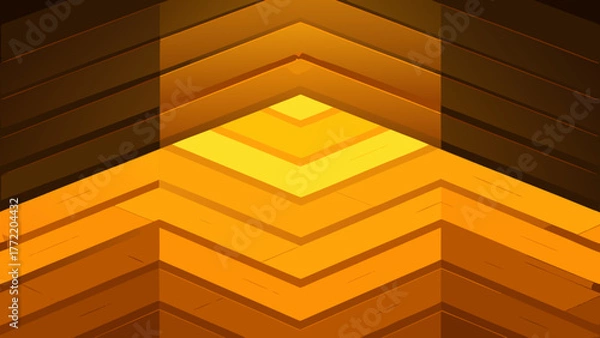 Fototapeta Glowing Layered Oak Parquet Texture Background