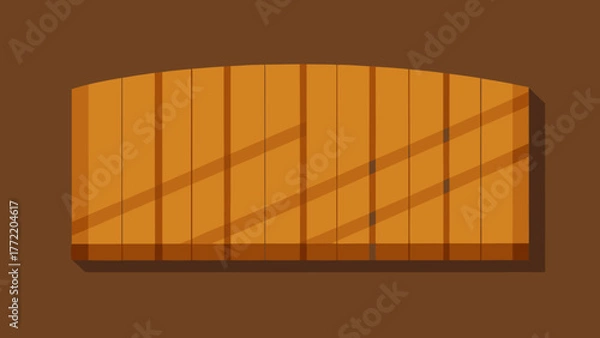Fototapeta Photorealistic beech plank wall 3d render background