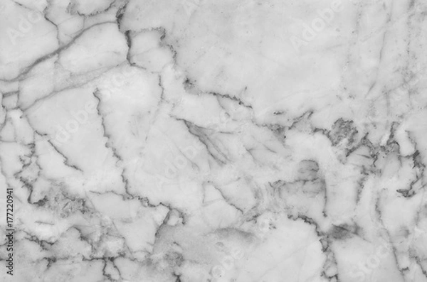 Obraz black and white natural marble pattern texture background