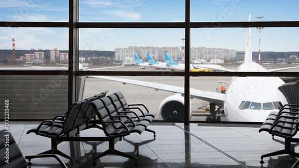 Obraz view of the airport