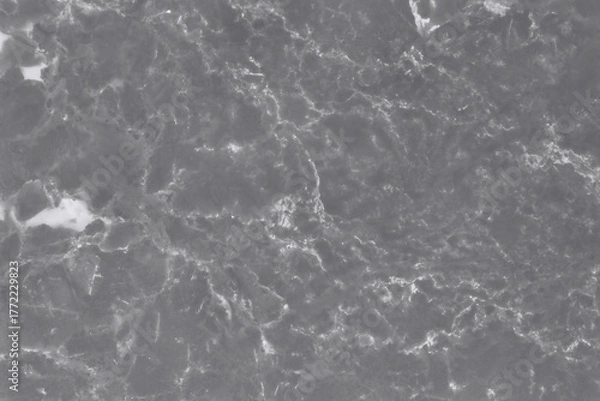 Fototapeta Dark grey marble texture background with high resolution, counter top view of natural tiles stone in seamless glitter pattern and luxurious.