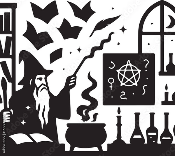 Obraz "Magic - Minimalist and Flat