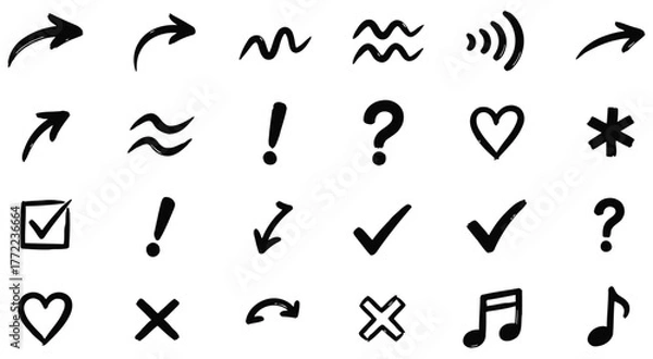 Fototapeta Symbol Grid Icon Collection