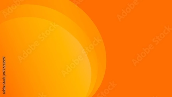 Fototapeta Modern warm orange gradient curve abstract background for business presentation banner design.