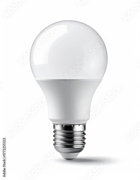 Obraz Round LED lightbulb, white