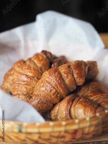Obraz mini coffee croissants