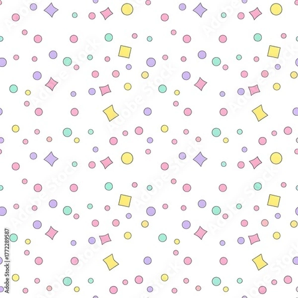 Obraz seamless background with pills