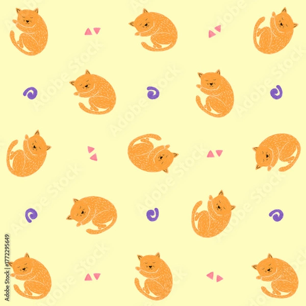 Fototapeta Cat pattern 