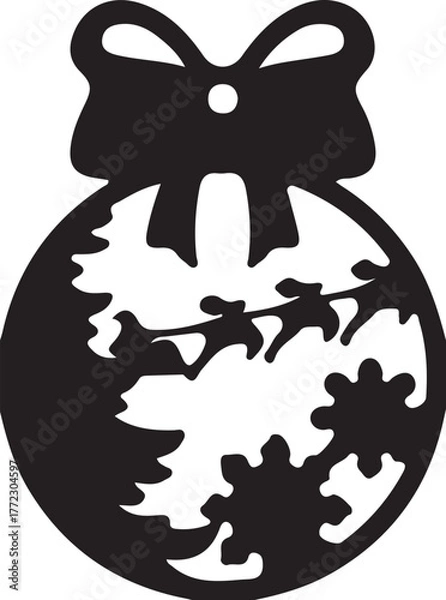 Fototapeta Winter Holiday Cut File Bundle