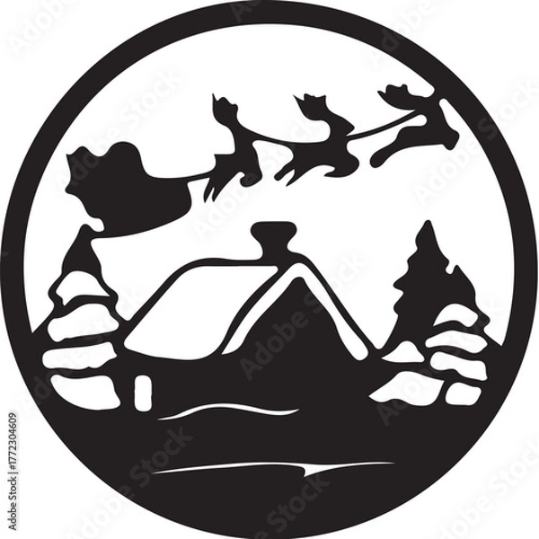 Fototapeta Winter Holiday Cut File Bundle