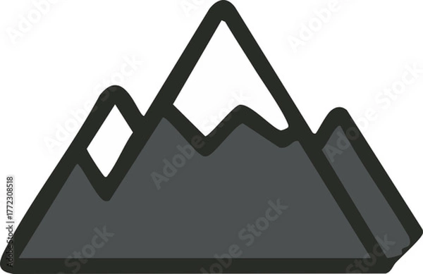 Obraz 산,자연,회색,흰색,단순한,설산,캠핑,야영,여행,등산