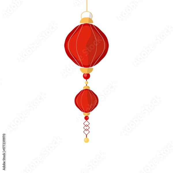 Obraz Lampion Lunar New Year Illustration