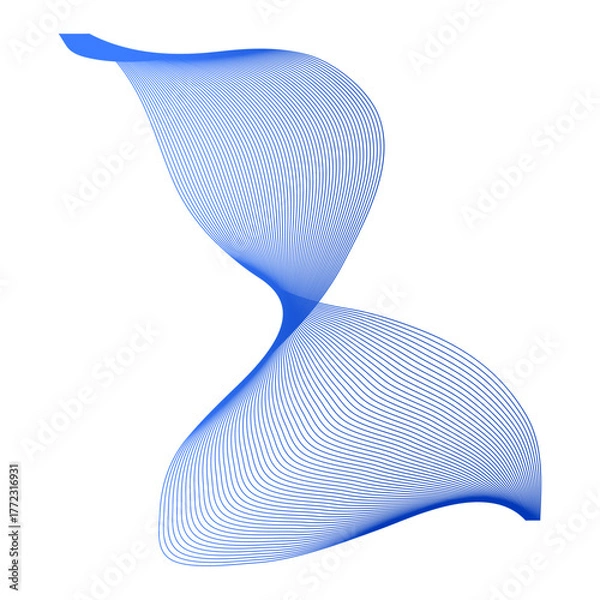 Obraz Gradient Wavy Line