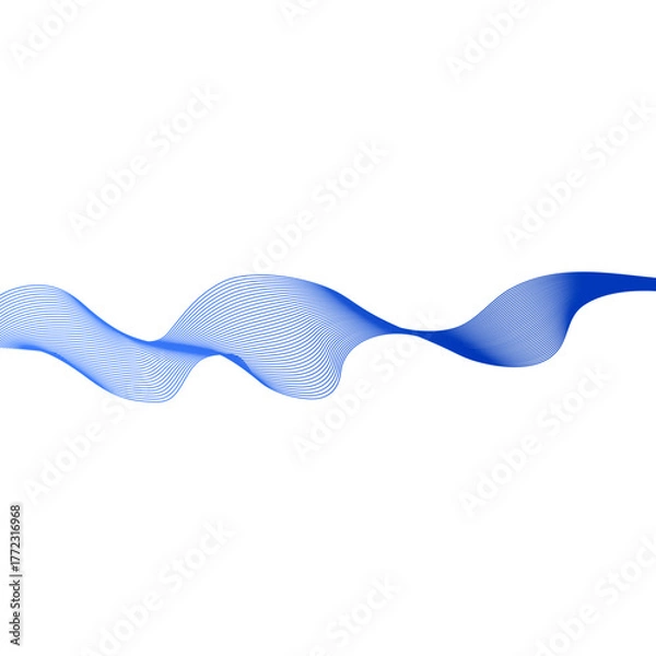 Obraz Gradient Wavy Line