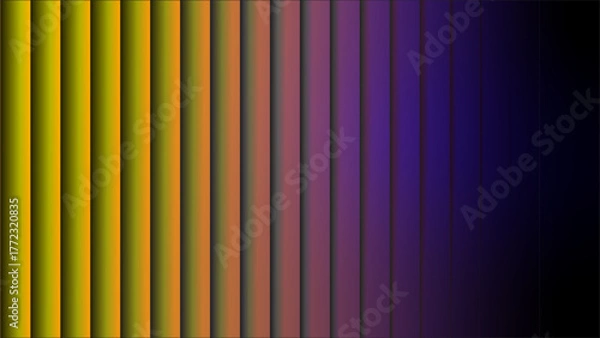 Obraz Vibrant purple and peach gradient with shimmering wave pattern. Neon-inspired light distortion on soft-toned glass. The neon-inspired hues highlight