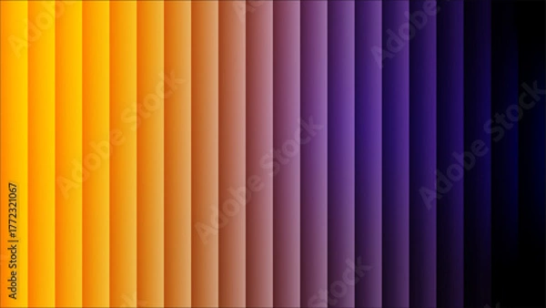 Obraz Vibrant purple and peach gradient with shimmering wave pattern. Neon-inspired light distortion on soft-toned glass. The neon-inspired hues highlight