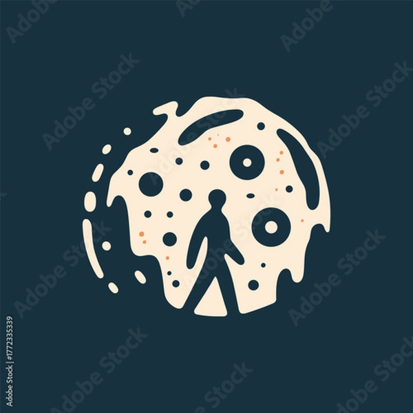 Obraz man with a head