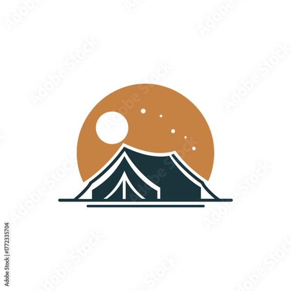 Obraz camping in the mountains