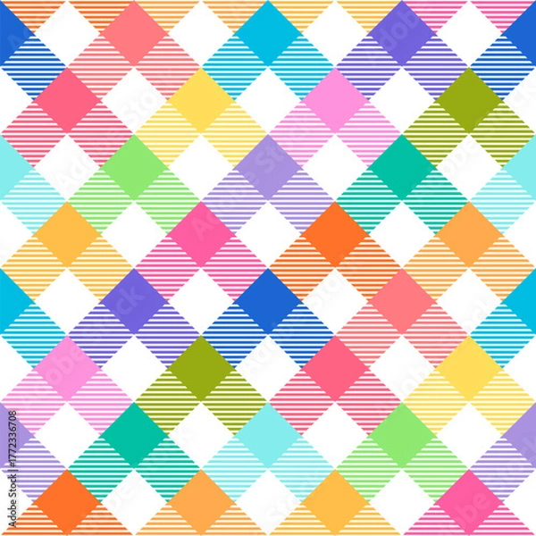 Fototapeta Gingham pattern square pattern,Tartan pattern, plaid fabric, check plaid background vector for dress, shirt, tablecloth or other modern fashion fabric design