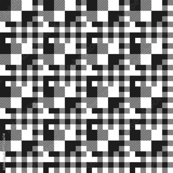 Fototapeta Gingham pattern square pattern,Tartan pattern, plaid fabric, check plaid background vector for dress, shirt, tablecloth or other modern fashion fabric design