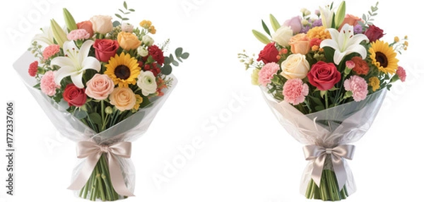 Obraz 花　花束　ブーケ　植物