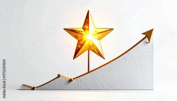 Obraz Starlit Financial Triumph