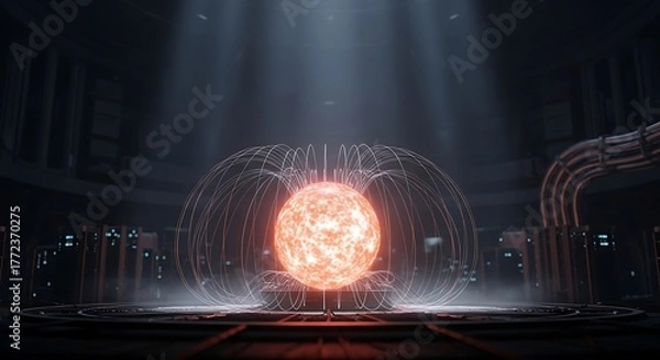 Obraz Contained fusion reaction experiment