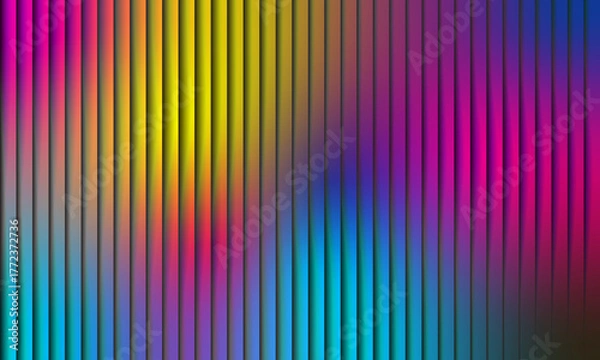 Fototapeta Abstract gradient blue and green light lines background