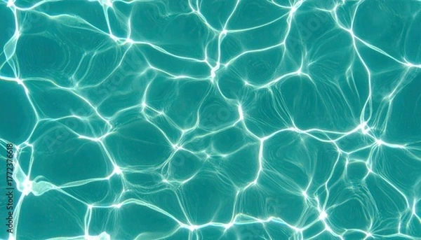 Obraz Teal Water Surface Seamless Pattern