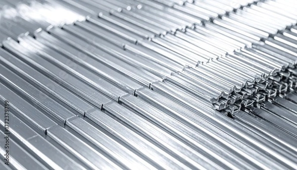 Obraz Silver Metal Sheets Industrial Background Texture