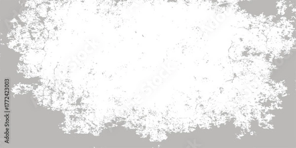 Obraz Abstract black ink splatter with a grunge texture border frame for a vintage decoration design