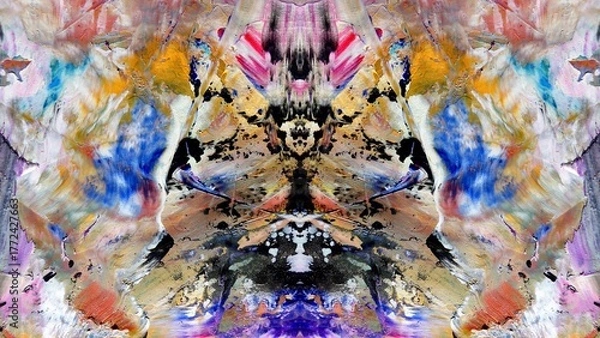 Obraz Abstract art background . Hand painting artwork on canvas .