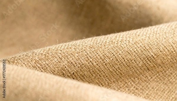 Obraz Beige Hemp Fabric Texture Close Up