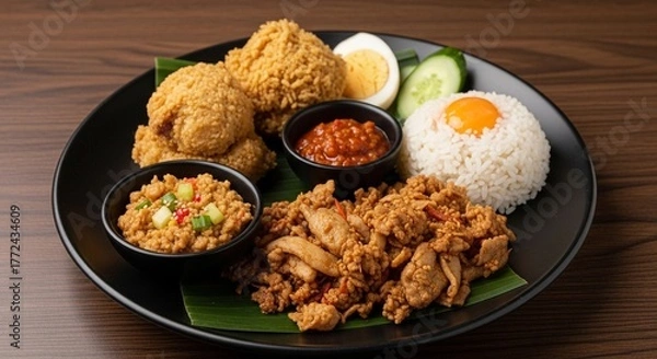 Obraz chicken and rice