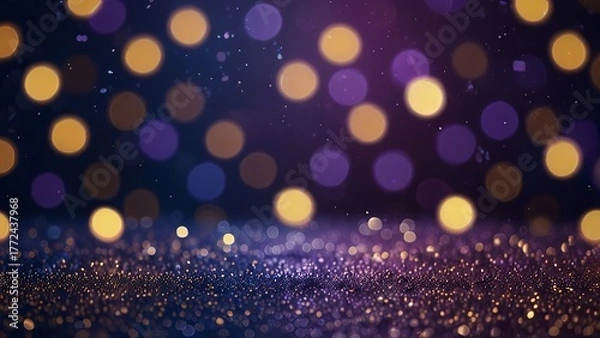 Obraz abstract background with bokeh lights