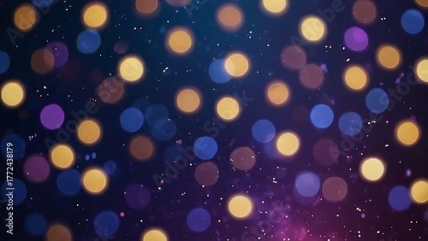 Obraz abstract background with bokeh lights