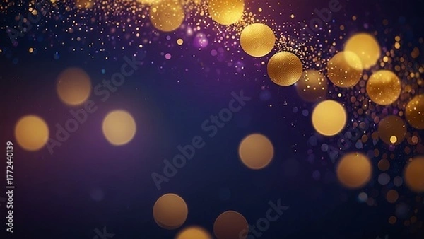 Obraz abstract background with bokeh lights