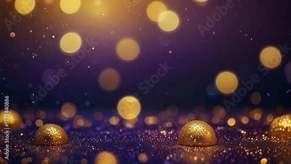 Obraz abstract background with bokeh lights