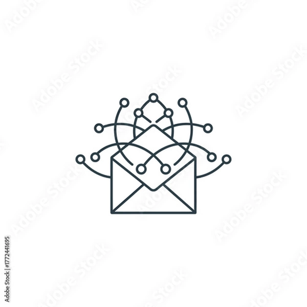 Obraz Digital envelope Connecting information network