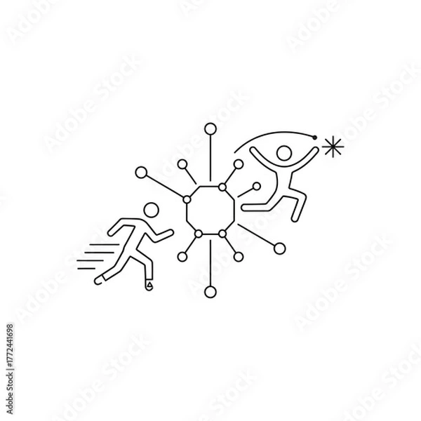 Obraz Digital escape joyous tech freedom