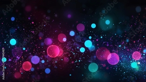Obraz abstract background with bokeh lights