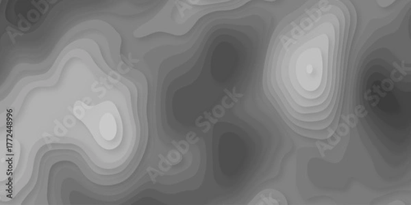 Fototapeta Abstract background vector Abstract wavy line 3d paper cut white background. Abstract pattern with lines. Abstract sea map geographic contour map and topographic contours map background.	