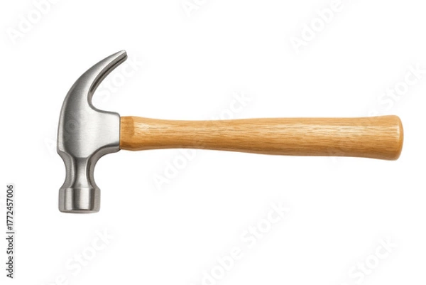 Fototapeta A classic hammer with a wooden handle ready for work