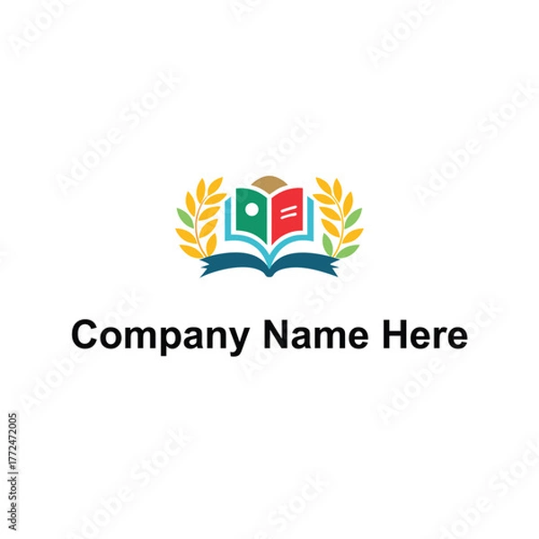 Fototapeta education logo