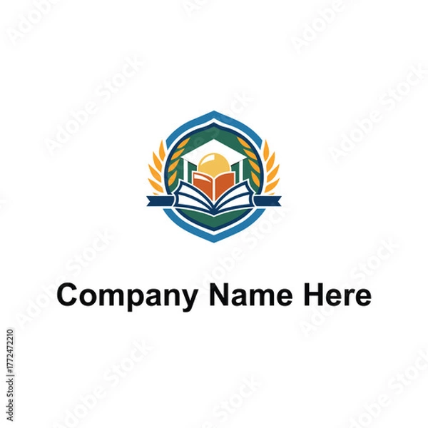 Fototapeta education logo